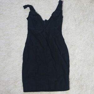 Foreign Exchange mini body con tank black dress Sm
